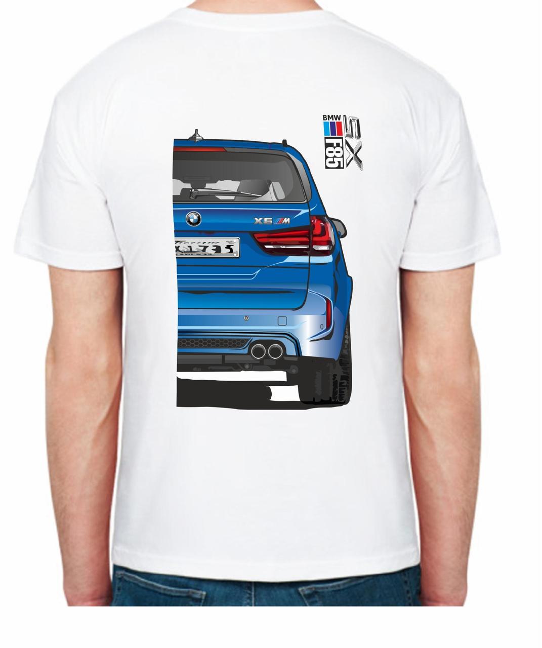 Футболка мужская Avtolife BMW X5 F85 MotorSport FR 307385 L Белый (2494943800) - фото 2