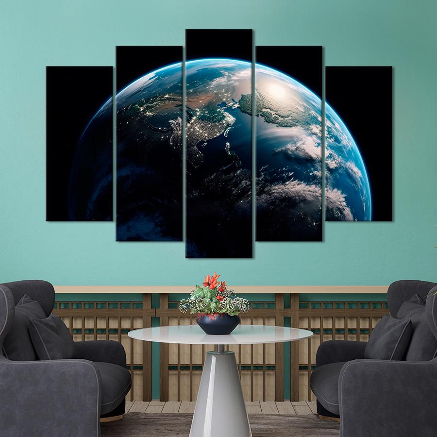 Картина космос Великолепная планета Земля 112x68 см (A1289-5)
