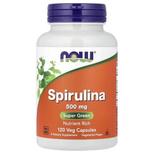 Спирулина NOW Spirulina 120 растительных капс. (NOW-02702)