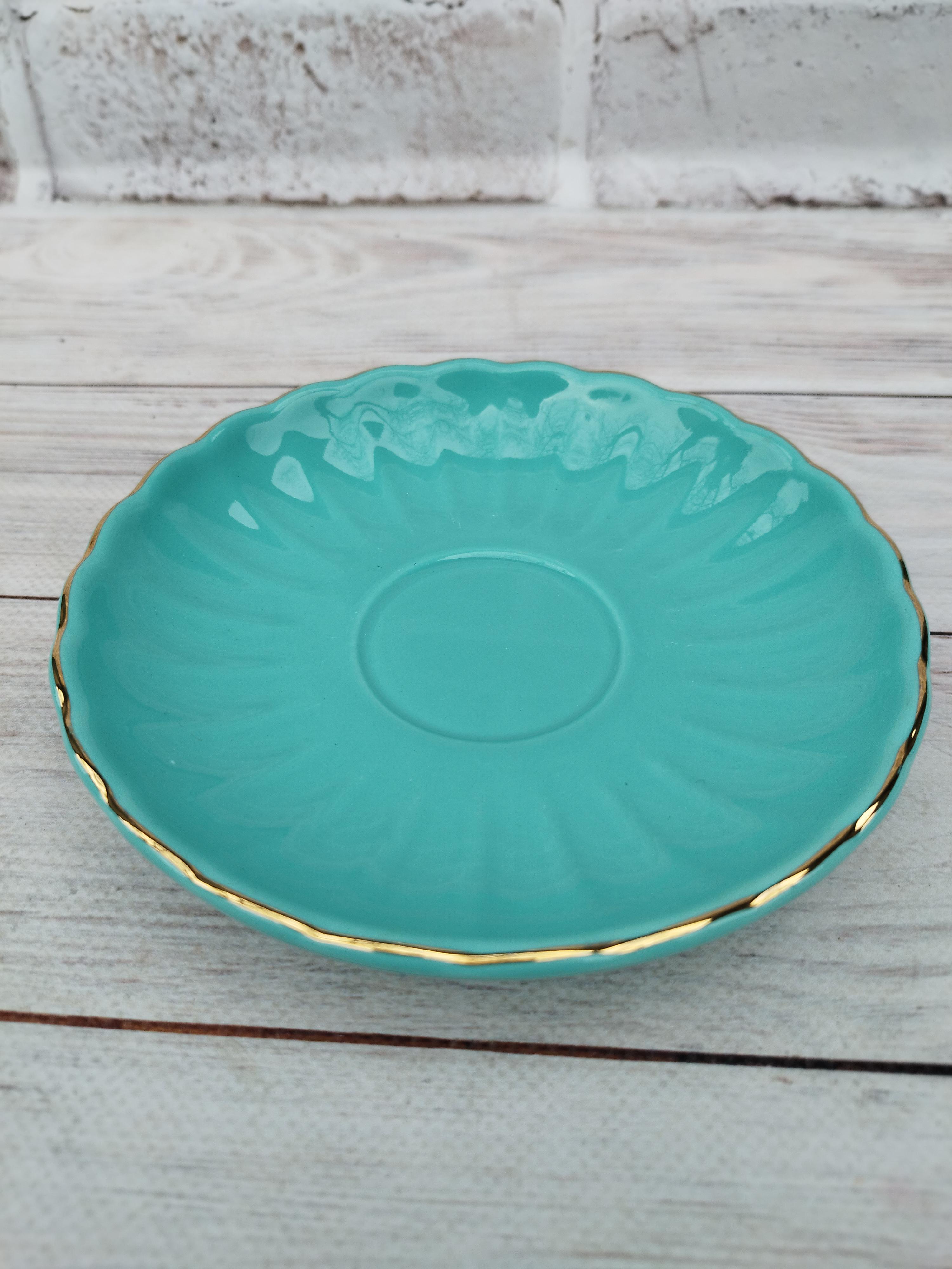 Блюдце S&T фарфор 15 см Голубой