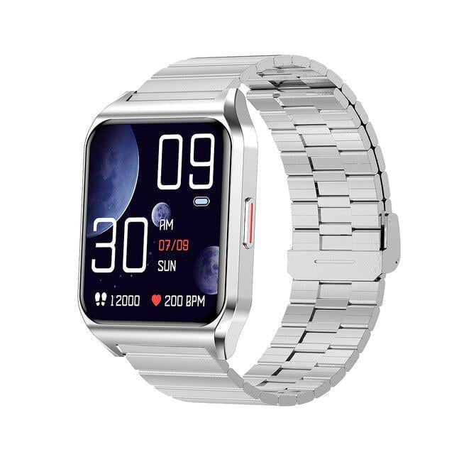 Смарт-часы Lemfo H60 Pro с тонометром/пульсоксиметром/звонки/температура тела Silver