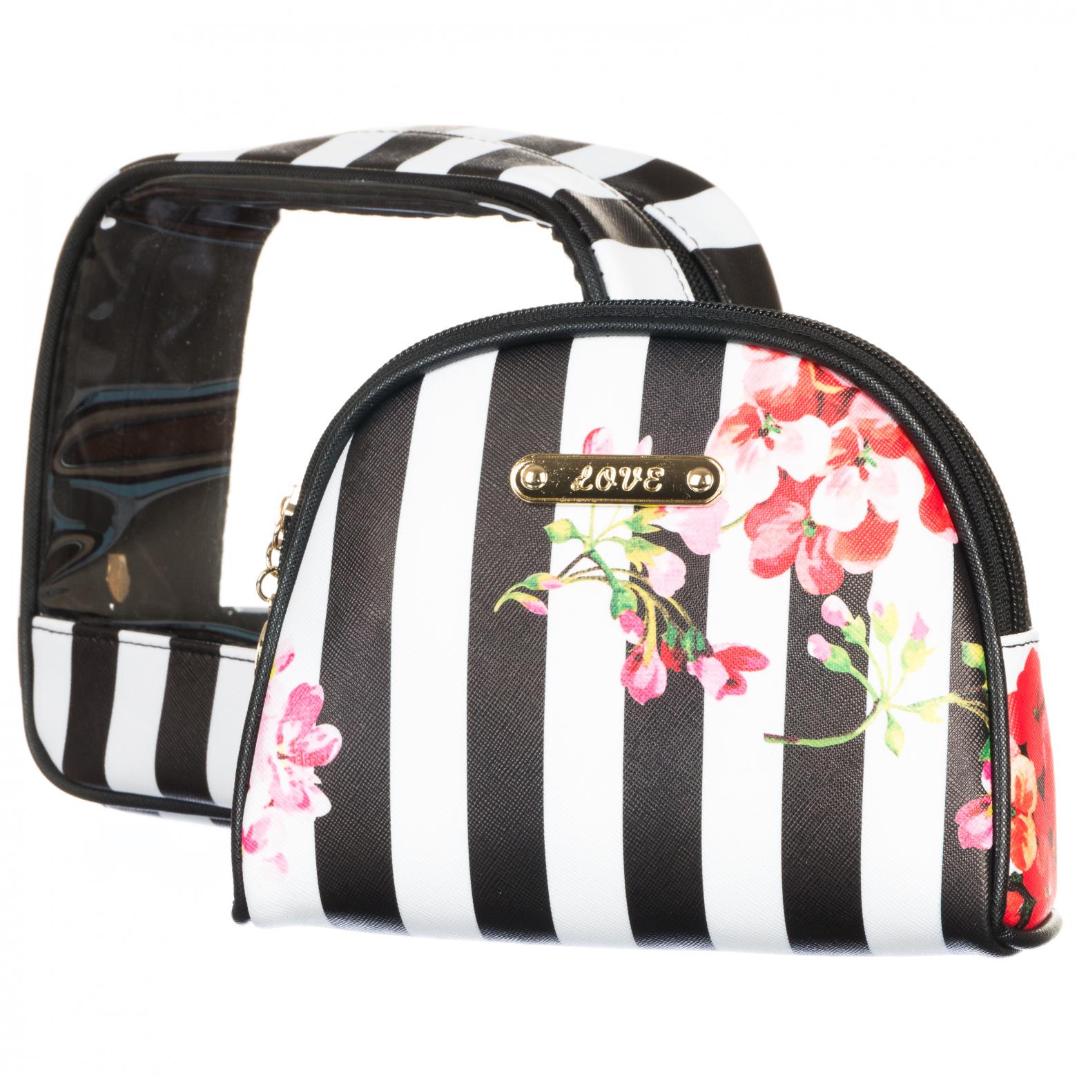 Набор косметичек Elisey Герань из эко кожи на молнии 2 шт. (116-81-011LL)