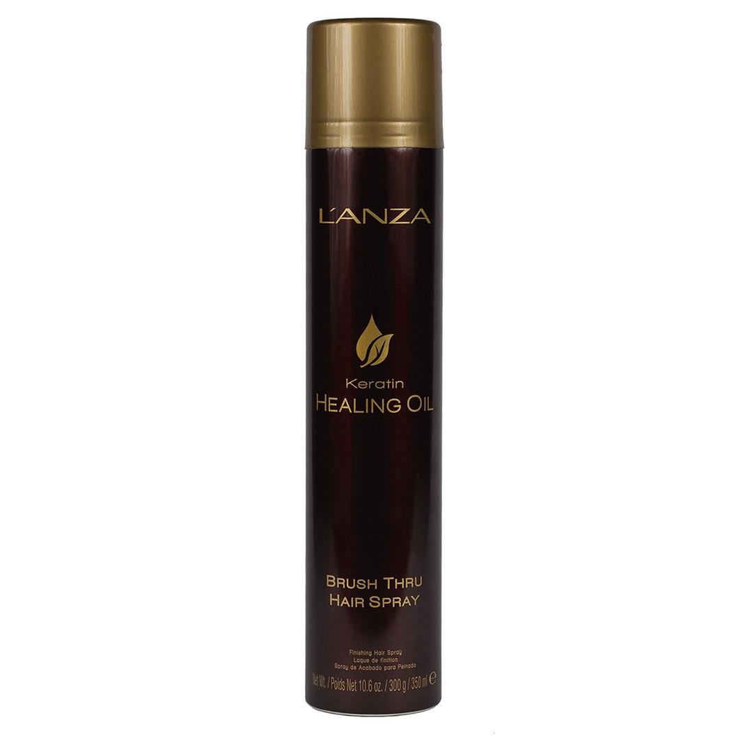 Лак-спрей для экспресс-укладки с кератиновым эликсиром Lanza Keratin Healing Oil Brush Thru Hair Spray 350 m (25910)