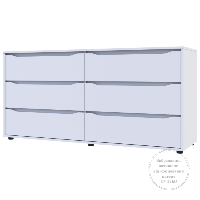 Комод в спальню Doros Глобус 160х48х78 см Белый (DRS-011291)