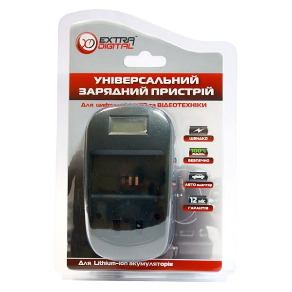 Зарядний пристрій Extradigital Sony NP-FP50, NP-FP70, NP-FP90, NP-FH50, NP-FH70, NP-FH100 LCD (DV0LCD2020) - фото 4