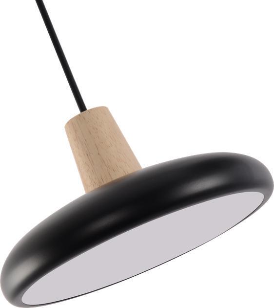 Подвесной LED-светильник Valeso на три плафона 3000/4200/6000K IP20 XI3342-3 72W Черный (28685987) - фото 4