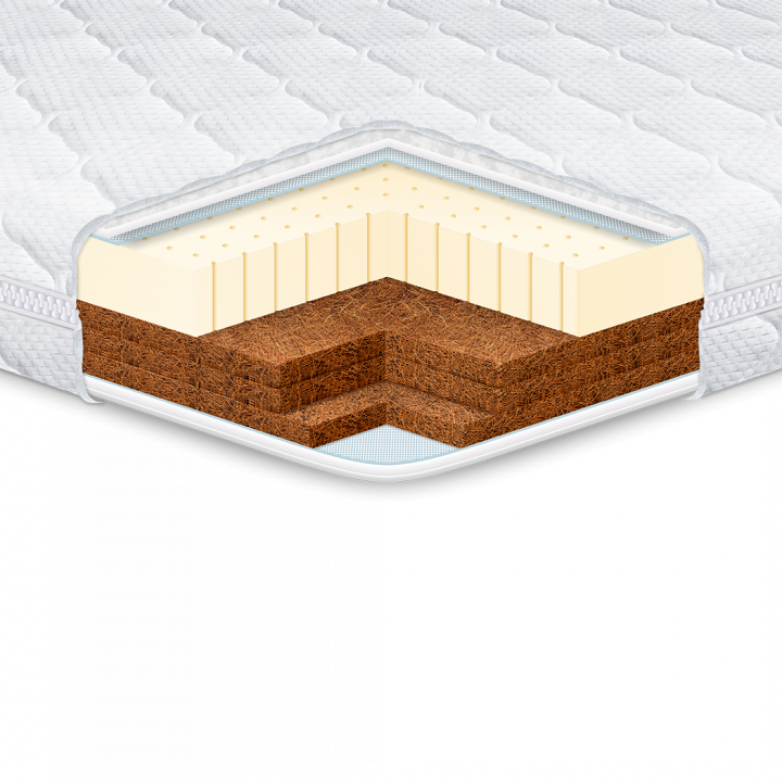 Матрац ортопедичний Kiddy Cocos-Latex 3+3 60x120 см (18957) - фото 2