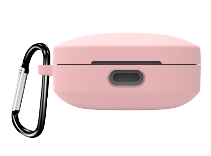 Чехол-накладка DK Silicone Candy Friendly с карабином для Xiaomi Redmi Buds 6 Active Pink - фото 1 Чехол-накладка DK Silicone Candy Friendly с карабином для Xiaomi Redmi Buds 6 Active Pink - фото 1