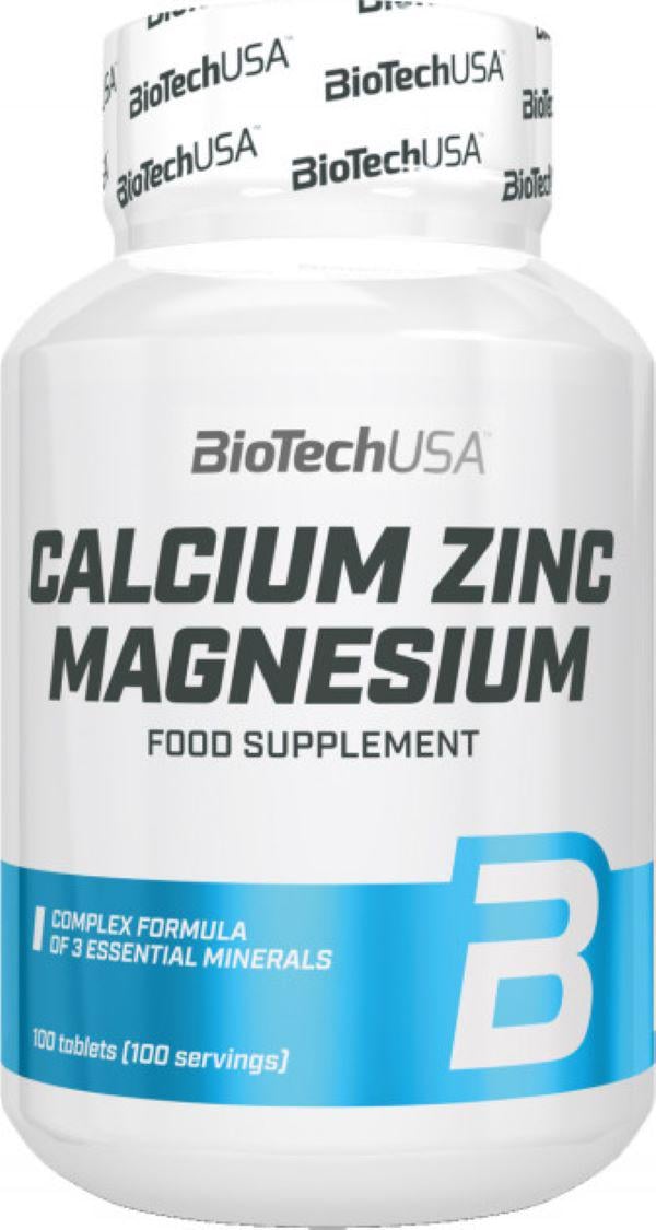 Кальций магний Цинк Biotech Ca-Mg-Zn 100 таблеток
