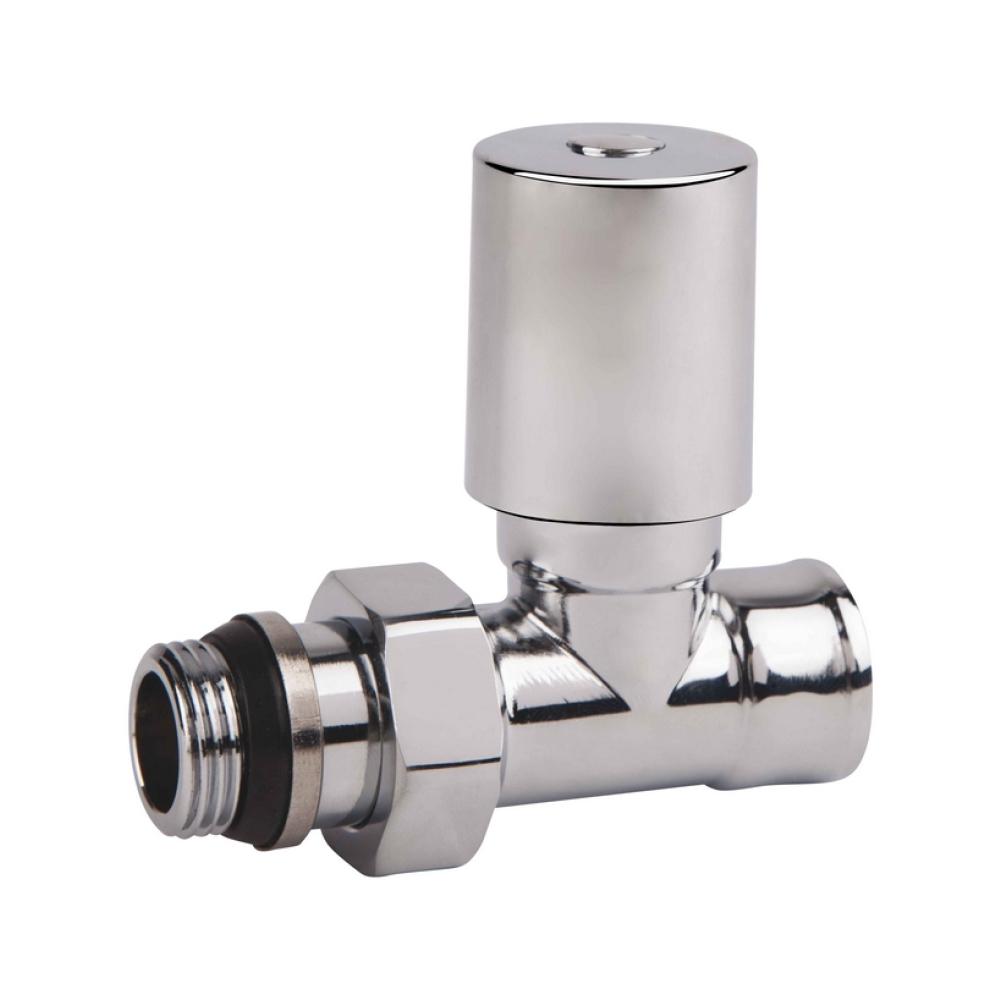 Кран радиаторный SD Forte с антипротечкой прямой 1/2" Хром (SF237W15)