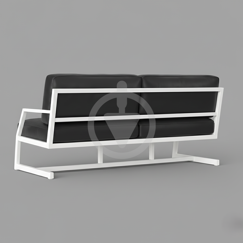 Диван металевий AVVS tech Атлас вуличний лофт екошкіра з підлокотниками 126 см Темно-сірий/Білий (30222759) - фото 3 Диван металевий AVVS tech Атлас вуличний лофт екошкіра з підлокотниками 126 см Темно-сірий/Білий (30222759) - фото 3