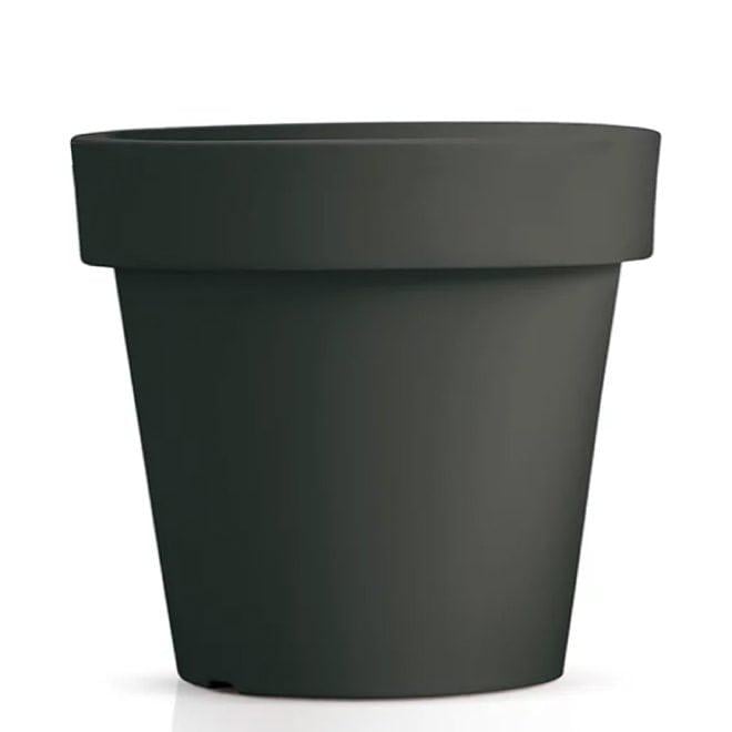 Горшок пластмассовый Flora Lexo Round 78 см Антрацитовый (93235)