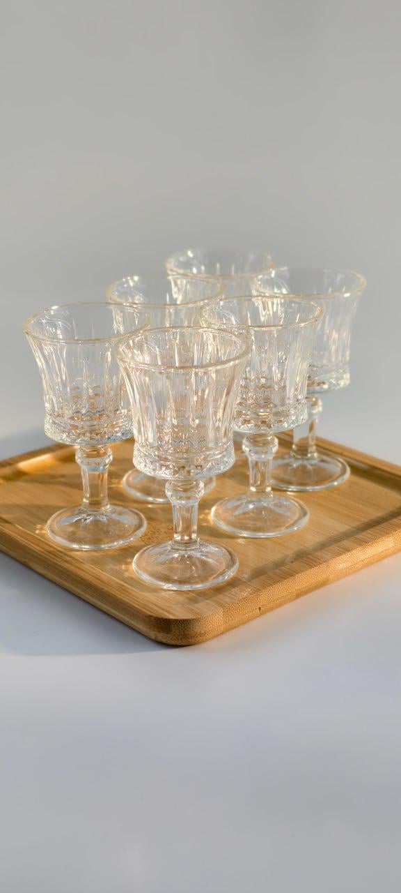 Набор рюмок на ножках Crystal Elegance 60 мл 6 шт. Прозрачный (102-1653)