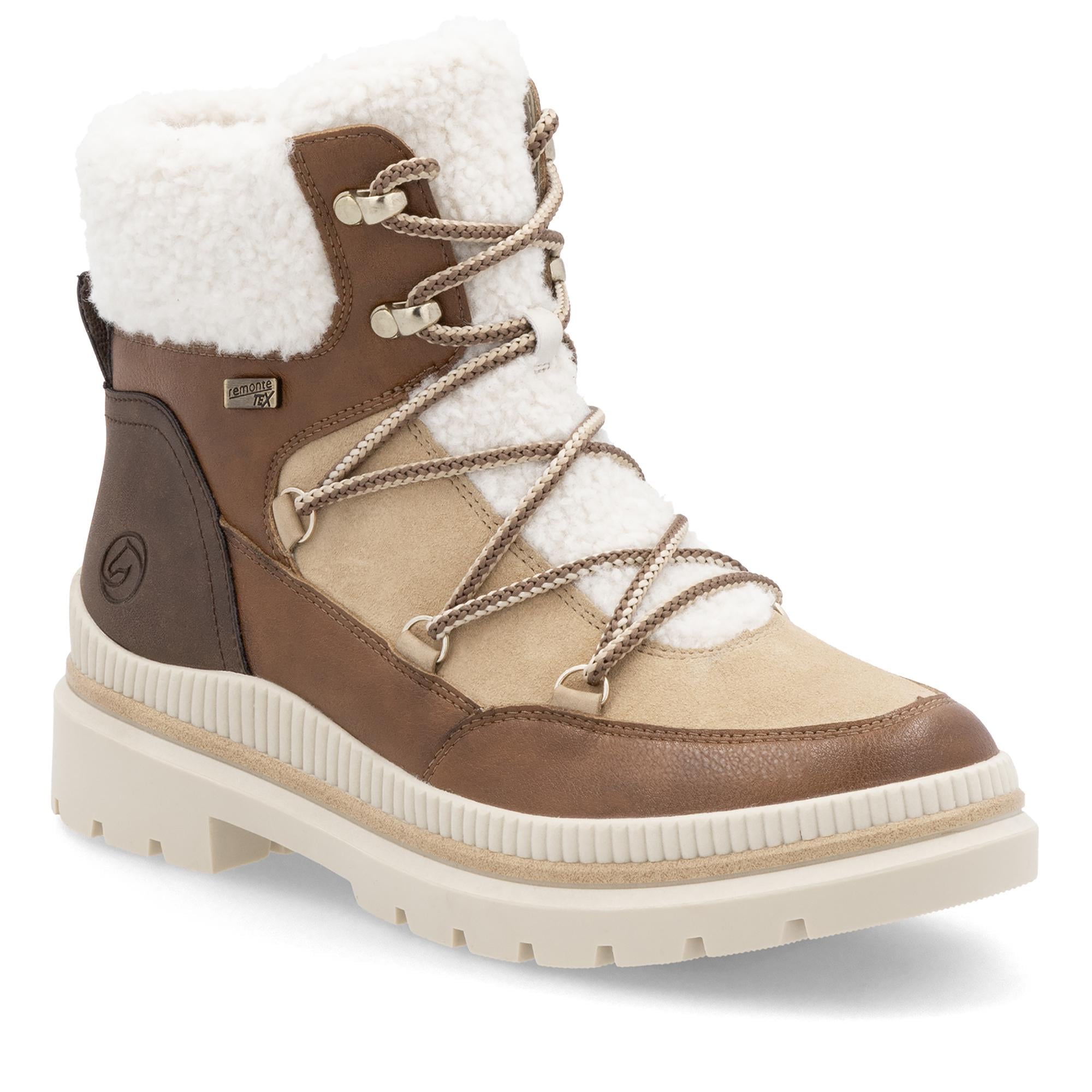 Ботинки женские зимние REMONTE повседневные р. 40 Бежево-коричневый (013801-40)