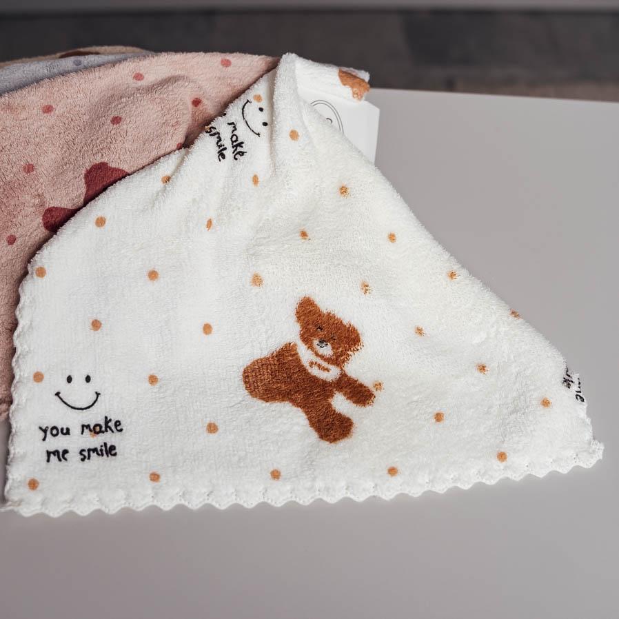 Салфетки МикроМир Мишка фибра 30х30 см Белый (88110)