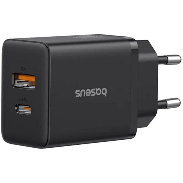 Зарядное устройство BASEUS Cube PD 20W Fast Charging USB-A USB Type-C EU QC4.0 QC3.0 Black - фото 11