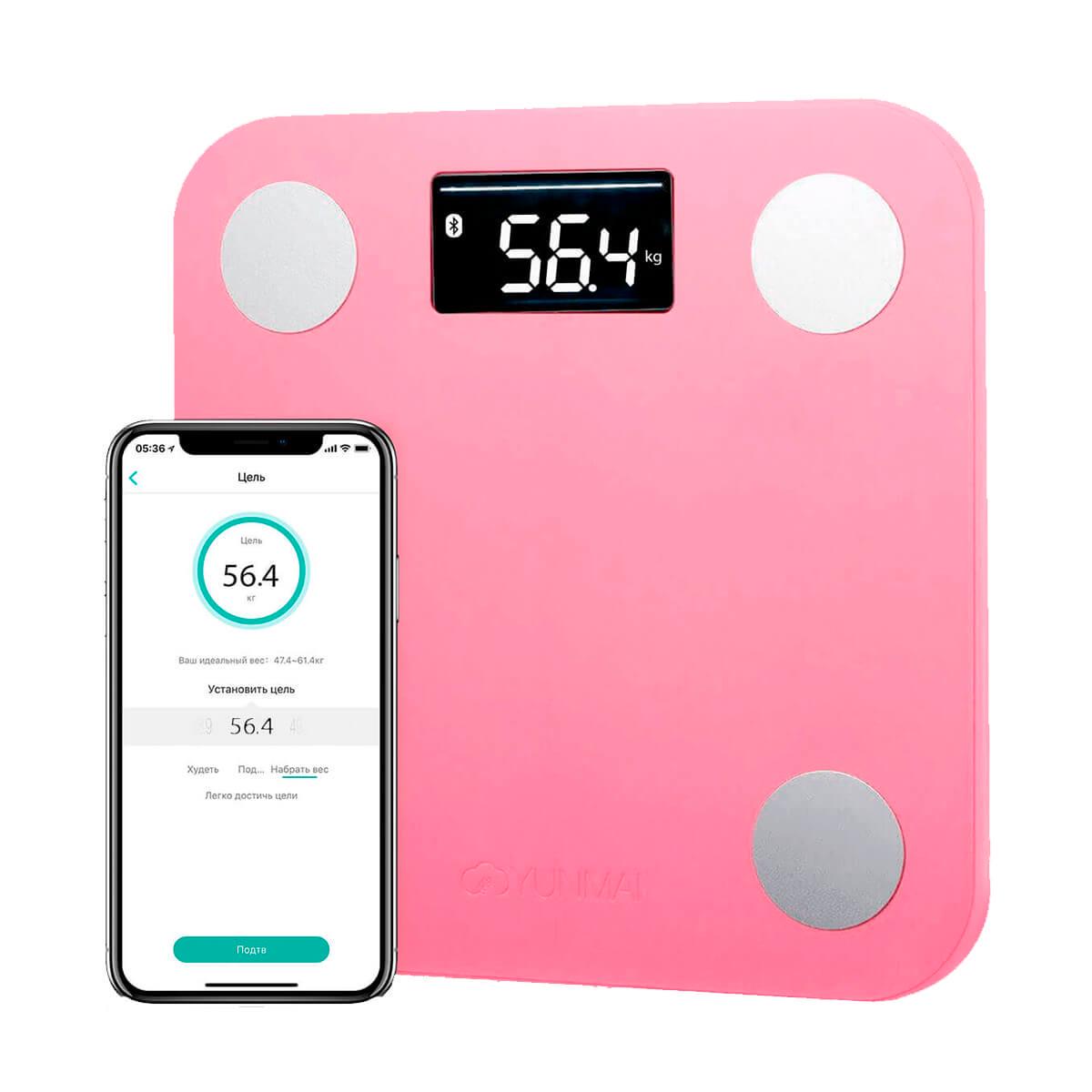 Весы YUNMAI Mini Smart Scale Pink (M1501-PK) - фото 5