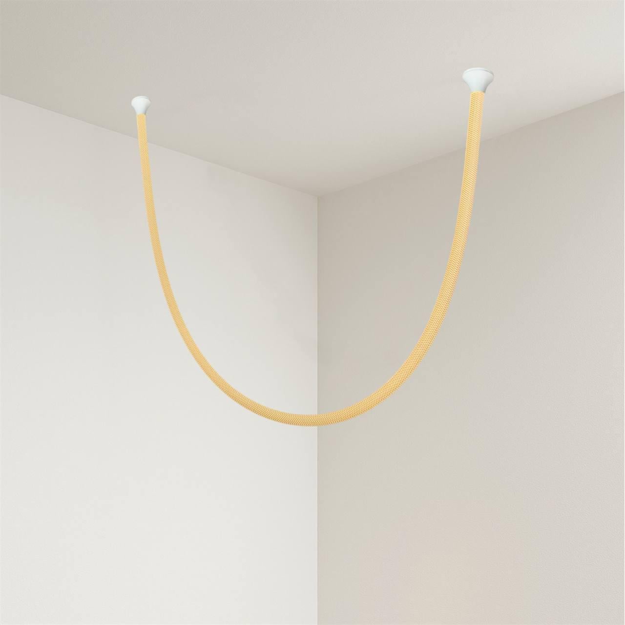 Стельова люстра Neolight з гнучкого LED неона в тканинній оплетці d 25мм