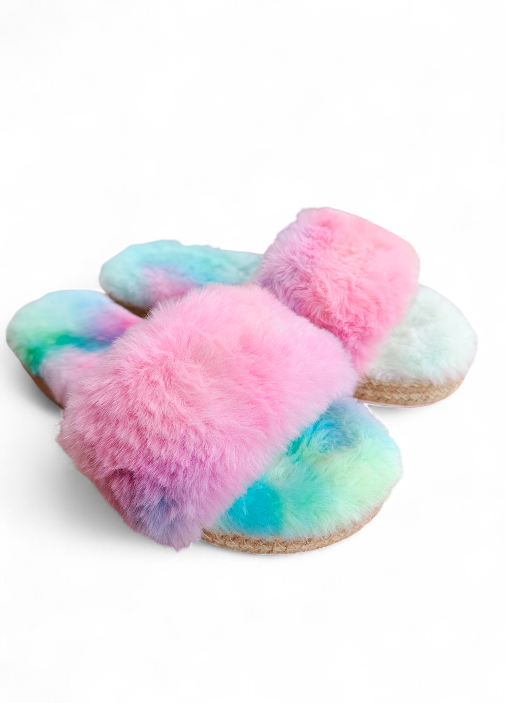 Тапочки женские Bamboo меховые р. 38 Разноцветный (7989) - фото 8