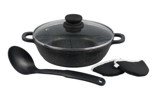 Сотейник с крышкой Bohmann для индукционной плиты с гранитным покрытием 32 см (BH 1040-32) Сотейник с крышкой Bohmann для индукционной плиты с гранитным покрытием 32 см (BH 1040-32)