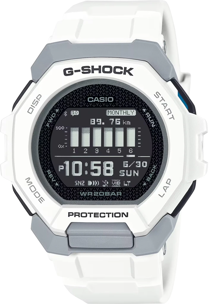 Наручные часы мужские Casio G-Shock GBD-300-7ER ударопрочные с водозащитой 200 м и подсветкой (3099577897)