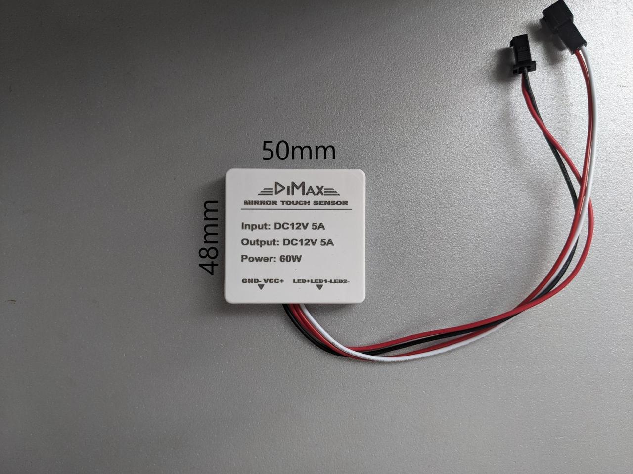 Выключатель Dimax для зеркал 12V 5A 60W с диммером (2333614273) - фото 3 Выключатель Dimax для зеркал 12V 5A 60W с диммером (2333614273) - фото 3