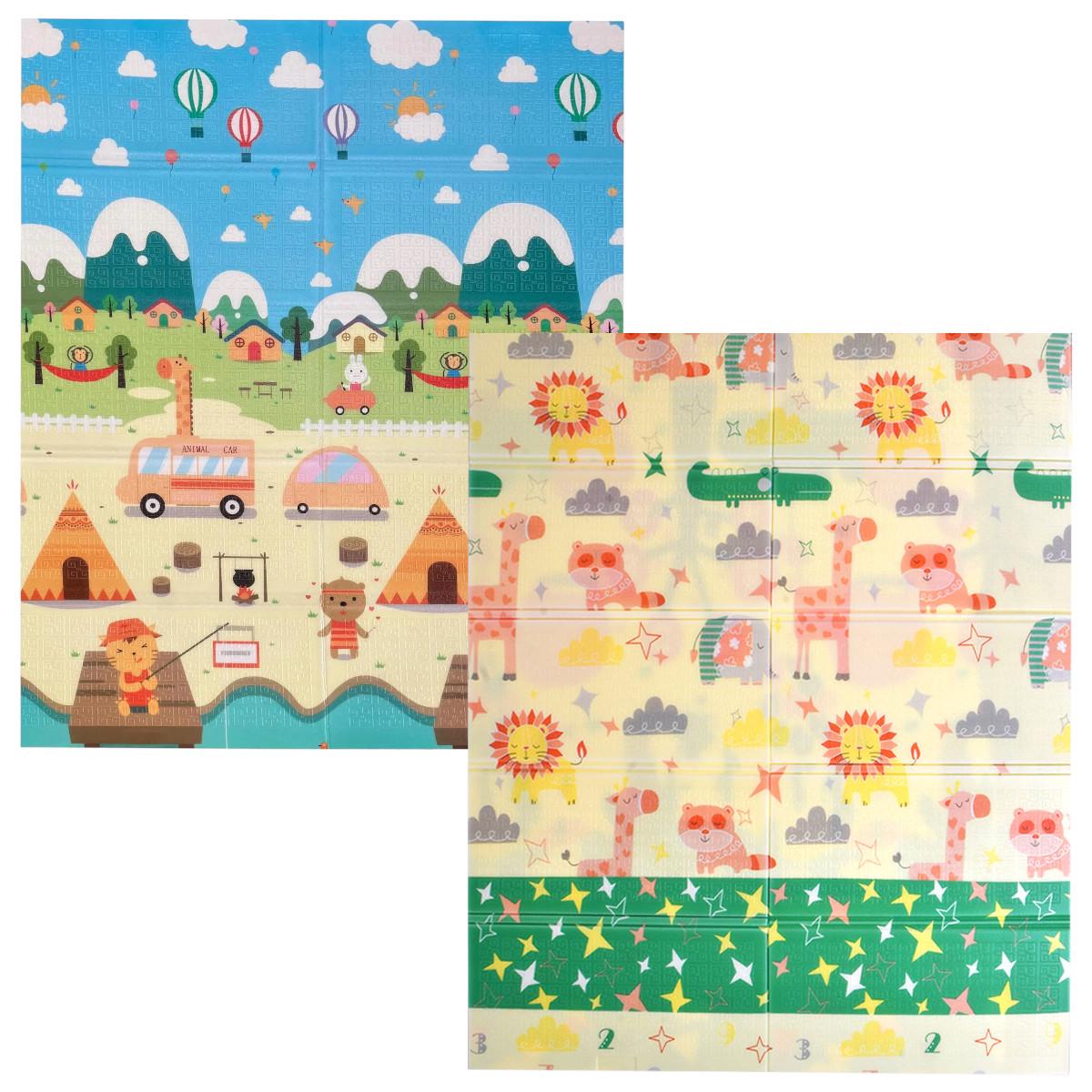 Термоковрик для детей Thermomat складной двусторонний развивающий 180х120х0,8 см (С-87691)