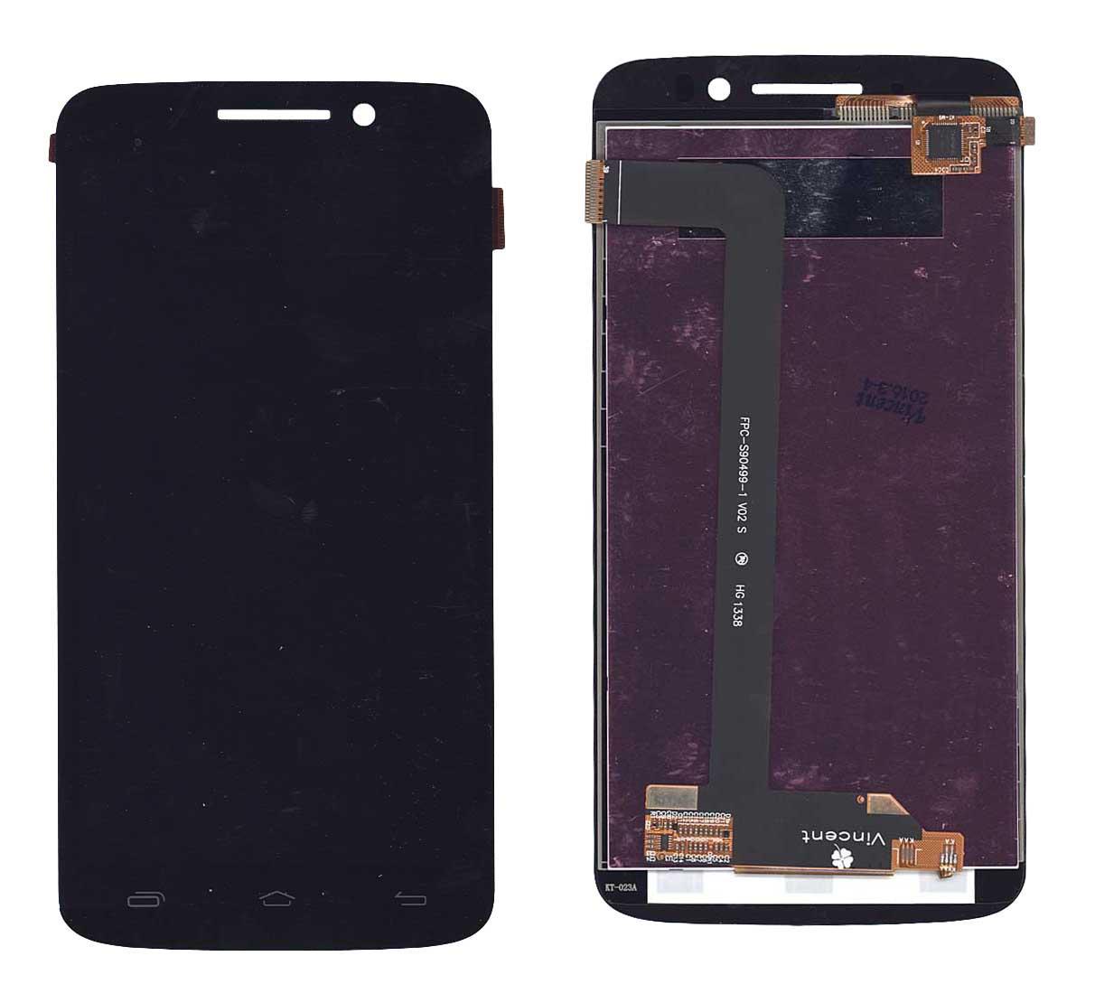 Матрица с тачскрином для телефона Prestigio MultiPhone 7600 DUO Черный