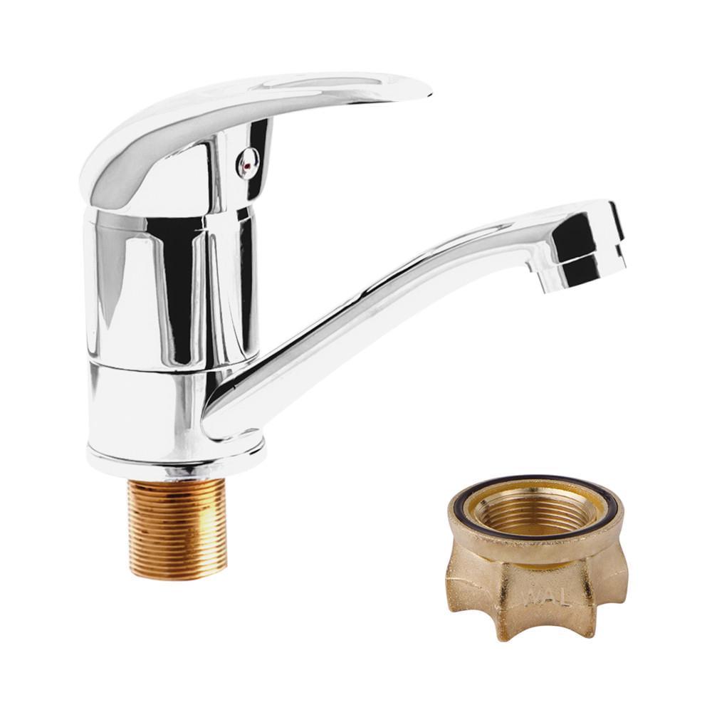 Змішувач для умивальника/раковини на гайці одноважільний WAL NIK1-X248