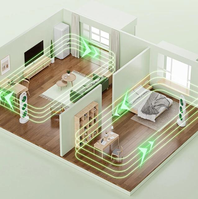 Вентилятор портативный аккумуляторный S-31 1200 мАч с зарядкой от USB для настольного охлаждения (6-18-2054046) - фото 2