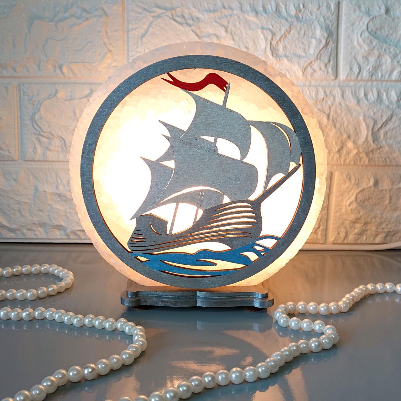 Соляной светильник Парусник (C-KБ-0006-y)