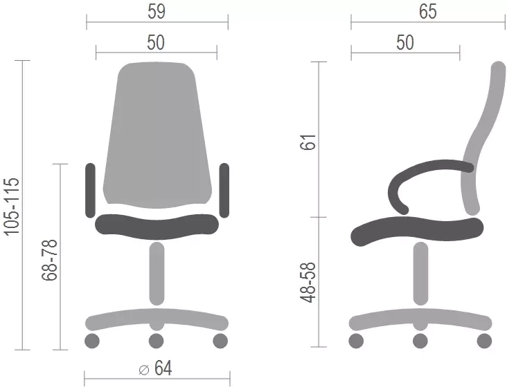 Крісло ергономічне для дому АКЛАС Кап FX СН TILT Жовтий (00009901) - фото 15