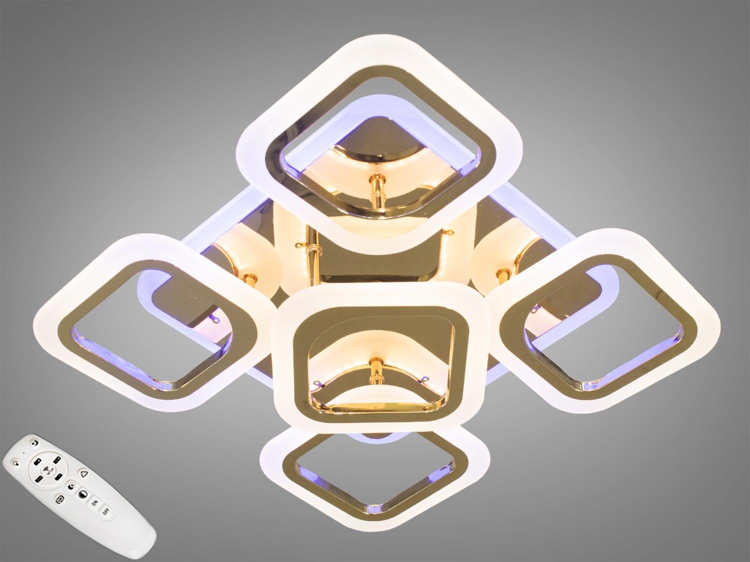 Люстра потолочная с диммером Diasha 80W Золотистый Люстра потолочная с диммером Diasha 80W Золотистый