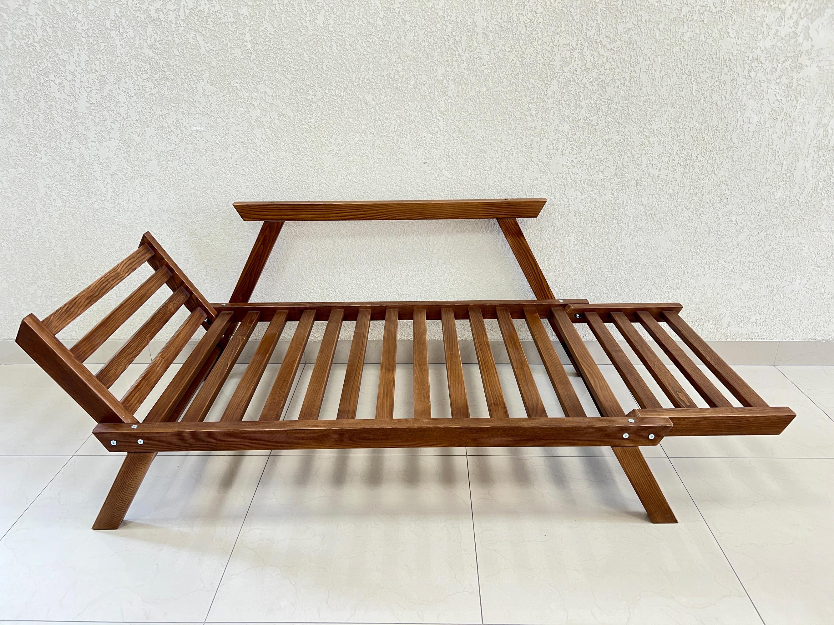 Диван дерев'яний Woody Нью-Йорк розкладний ясен Коричневий (47549) - фото 10