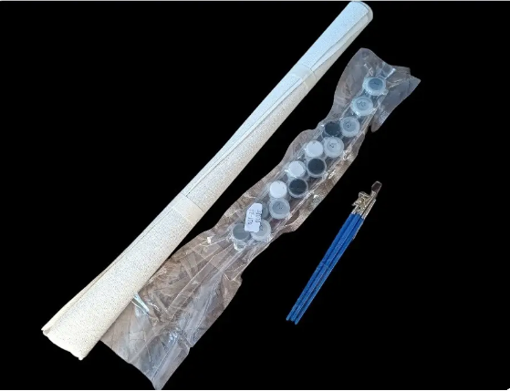 Картина по номерам Strateg без подрамника Любовь 40х50 см Черно-белый (DY012) - фото 2