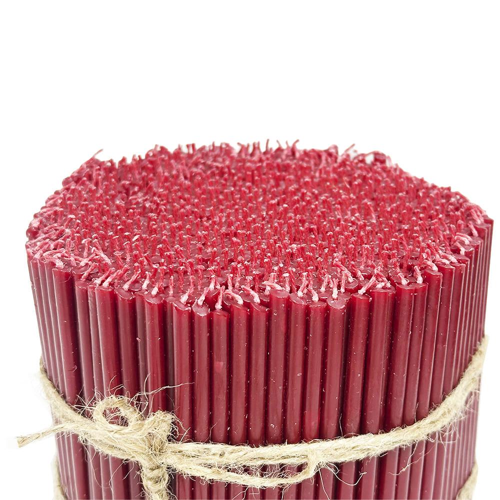 Свічки церковні парафінові №120 2 кг 14 см 600 шт. Червоний (120пк2) - фото 3