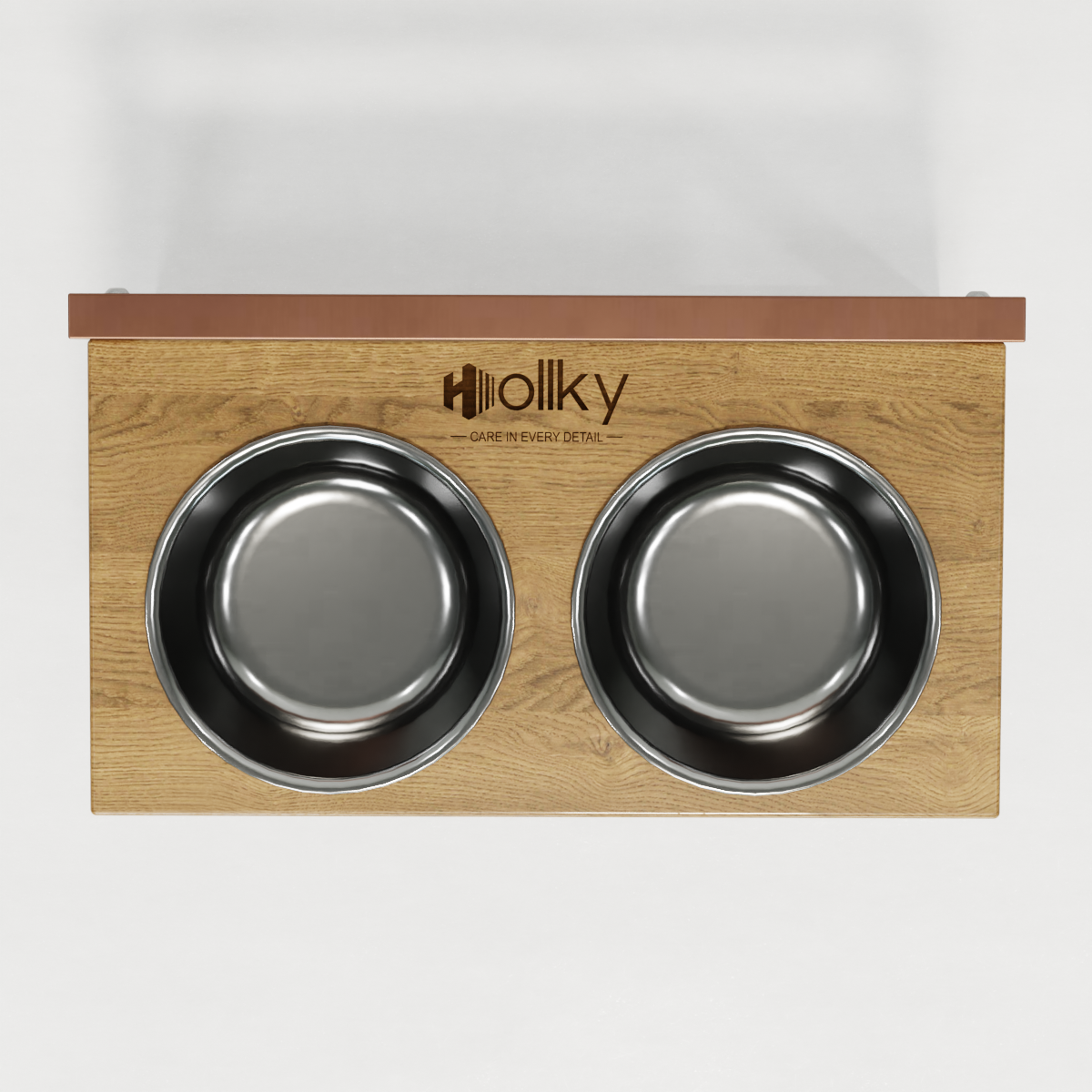 Миски на регульованій підставці для середніх собак Hollky Flex M 2х0,85 л (FM-422530-GLNT) - фото 4