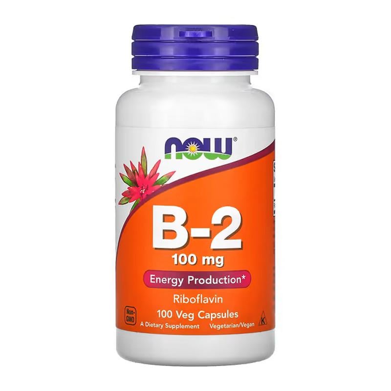 Вітамін Рибофлавін NOW B-2 100 мг 100 капс. (07998-01) - фото 1