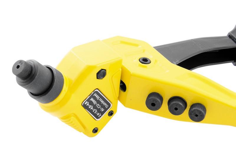 Пистолет для заклепок Mastertool Профи поворотный CrMo 280 мм Ø2,4/3,2/4,0/4,8 мм (21-0702) - фото 2
