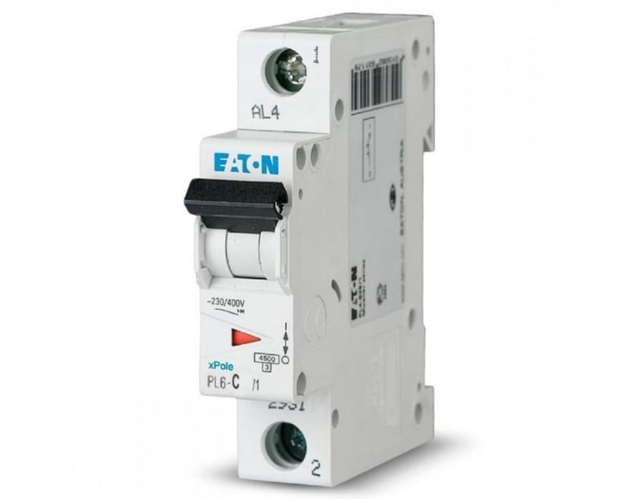 Автоматичний вимикач Eaton 1 полюс PL6-C6/1 (8536 20 1000)