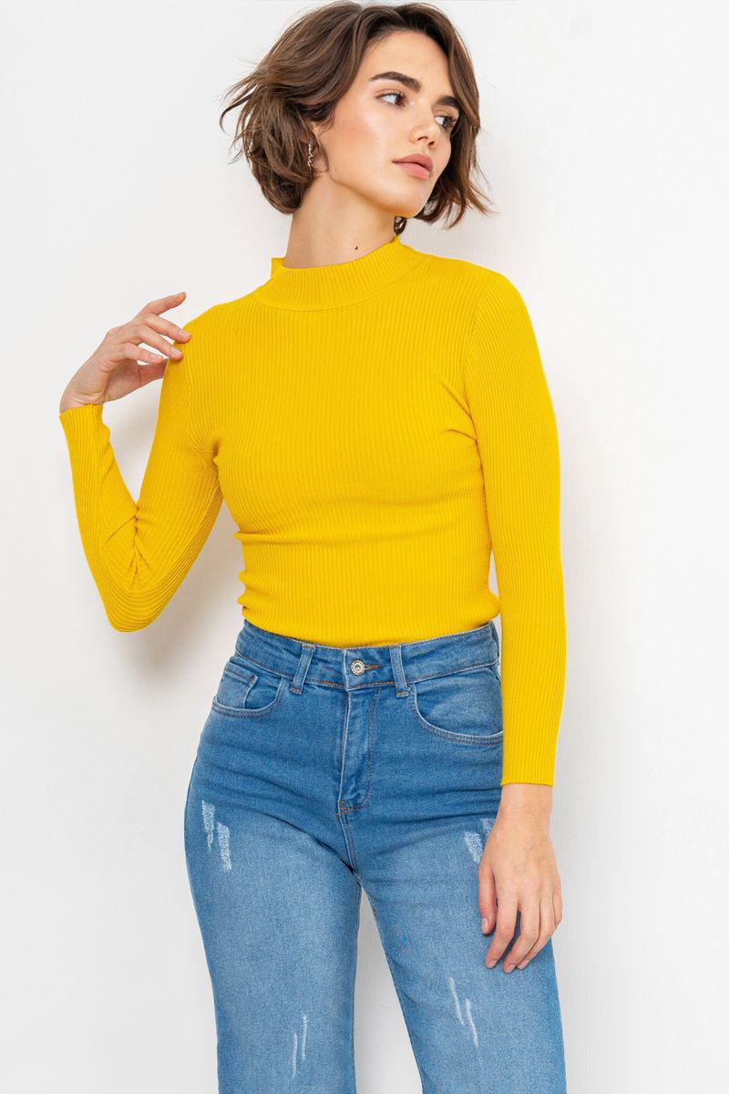 Гольф жіночий базовий Ager 221R915 S/M Жовтий (9621866) - фото 2 Гольф жіночий базовий Ager 221R915 S/M Жовтий (9621866) - фото 2