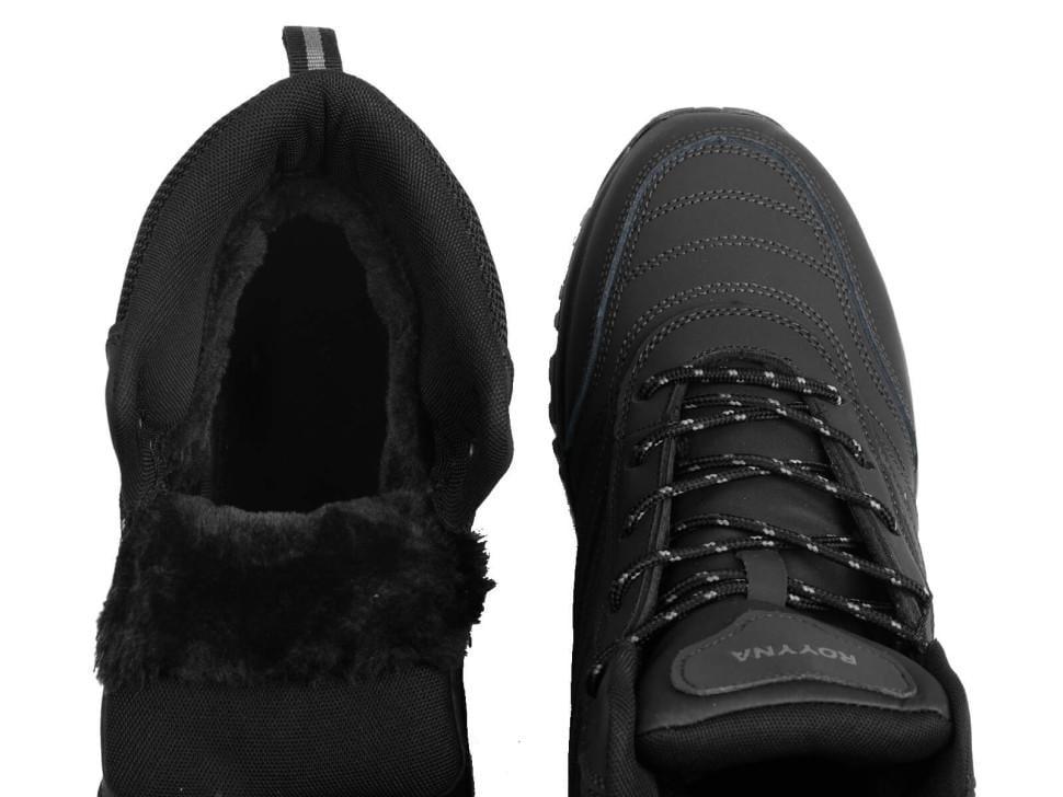 Кросівки чоловічі Royyna 7244004 високі з натуральної шкіри р. 41 Чорний (22797) - фото 4 Кросівки чоловічі Royyna 7244004 високі з натуральної шкіри р. 41 Чорний (22797) - фото 4