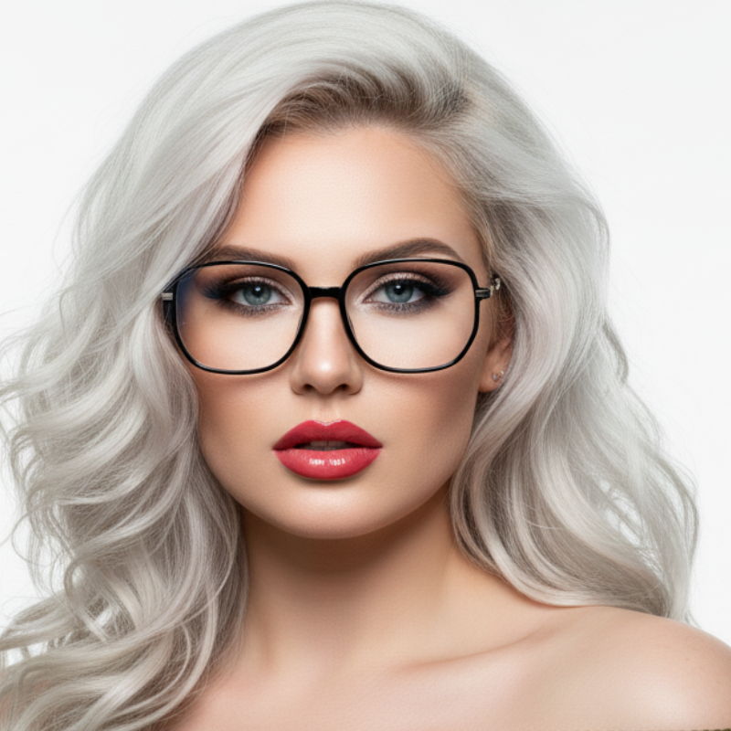 Очки женские для зрения с компьютерными линзами Blue Blocker с плавными углами С1 +1.75 (2988)