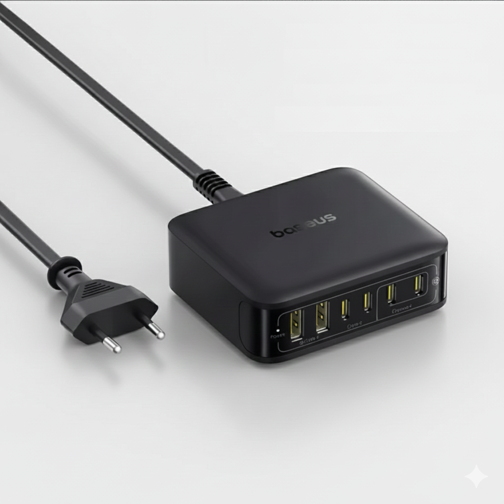 Зарядное устройство сетевое BASEUS EnerFill FH21 120w 4 Type-C/2хUSB