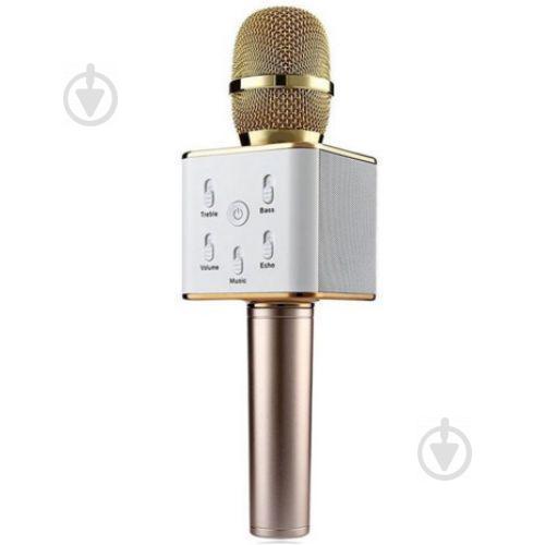 Беспроводной микрофон BTB караоке bluetooth Q7 Gold (53590)