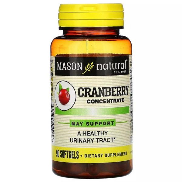 Натуральная добавка с клюквой Mason Natural Cranberry Concentrate 90 капс. (000021089) Натуральная добавка с клюквой Mason Natural Cranberry Concentrate 90 капс. (000021089)