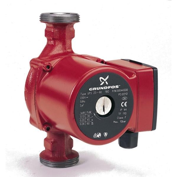Насос циркуляційний Grundfos UPS 25/6 180 стандартна база мідь (gr6180)