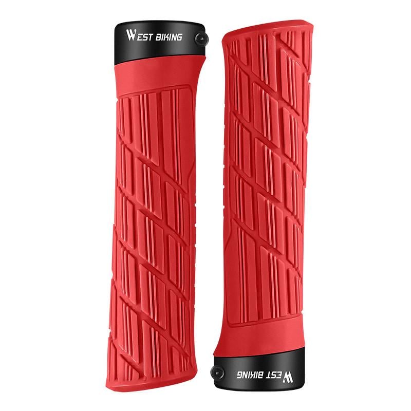 Грипсы велосипедные West Biking YP0804063 с двумя замками Red (25714221)