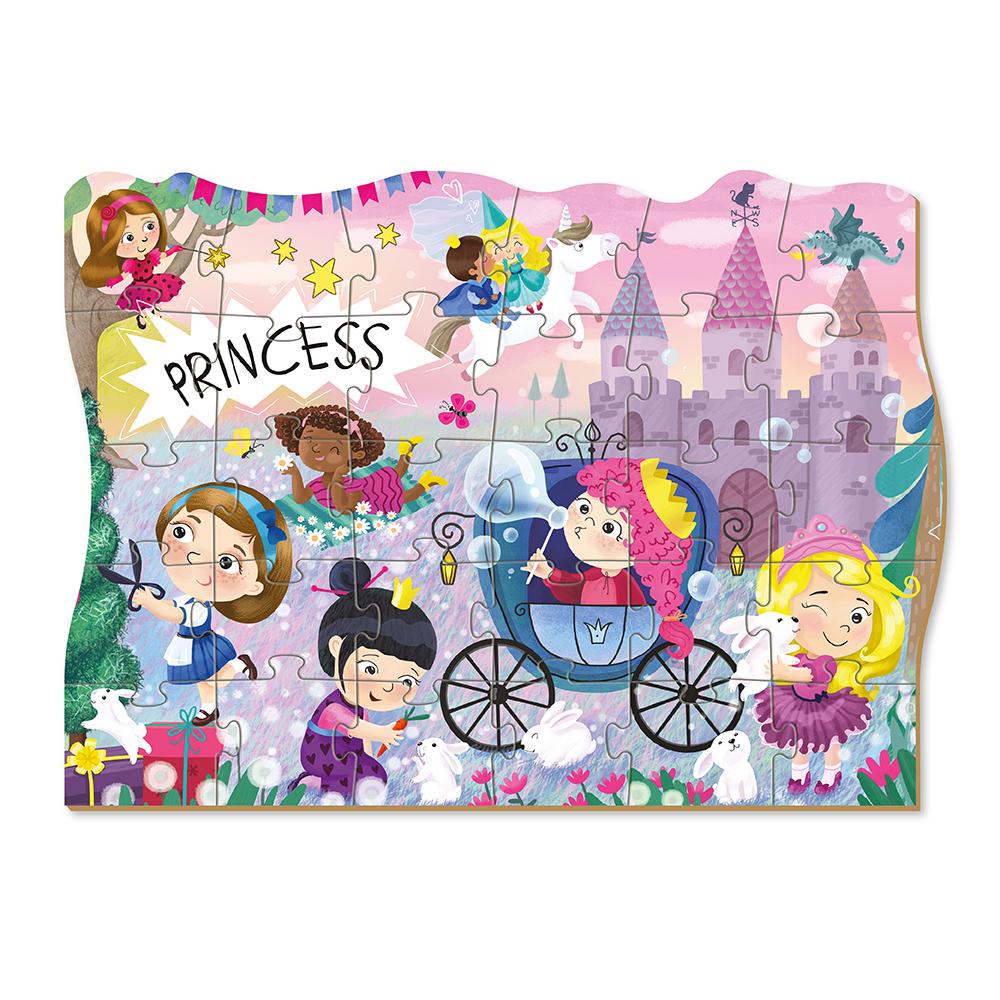 Пазл картонний DoDo Принцеси на відпочинку 30 ел. (111804)