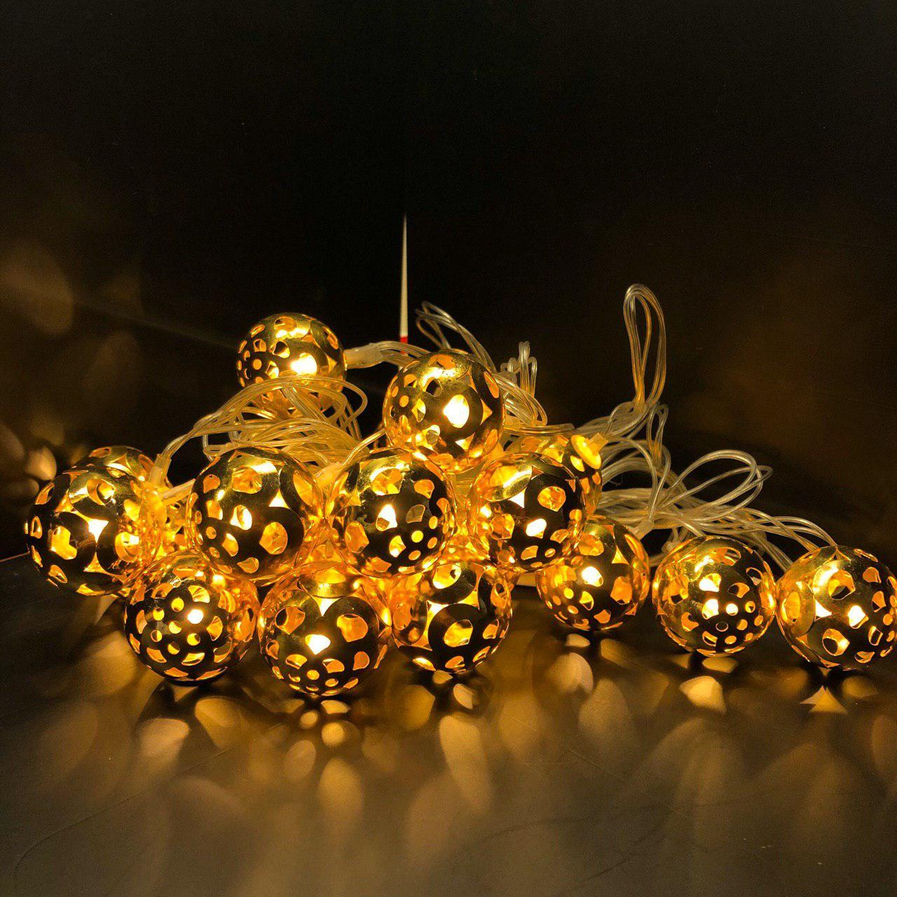 Гірлянда Alphatrade Кульки 4 м 20 LED Золото (120118)